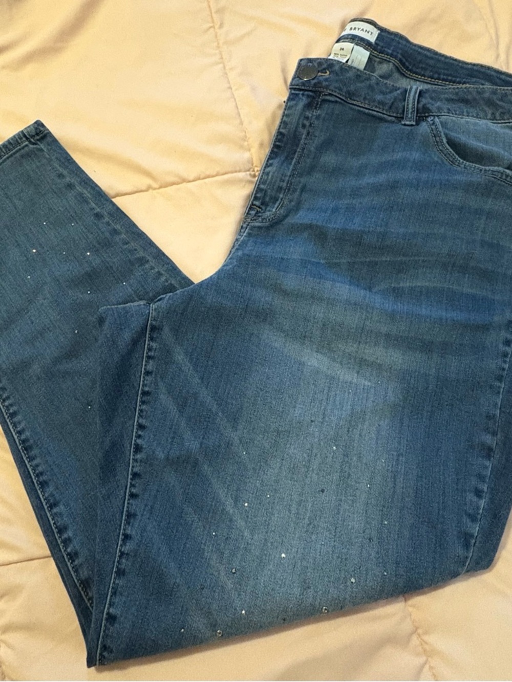 Lane Bryant Flex Magic Waist, Signature Fit, Mid-Rise Skinny Jean, Sparkles, 24